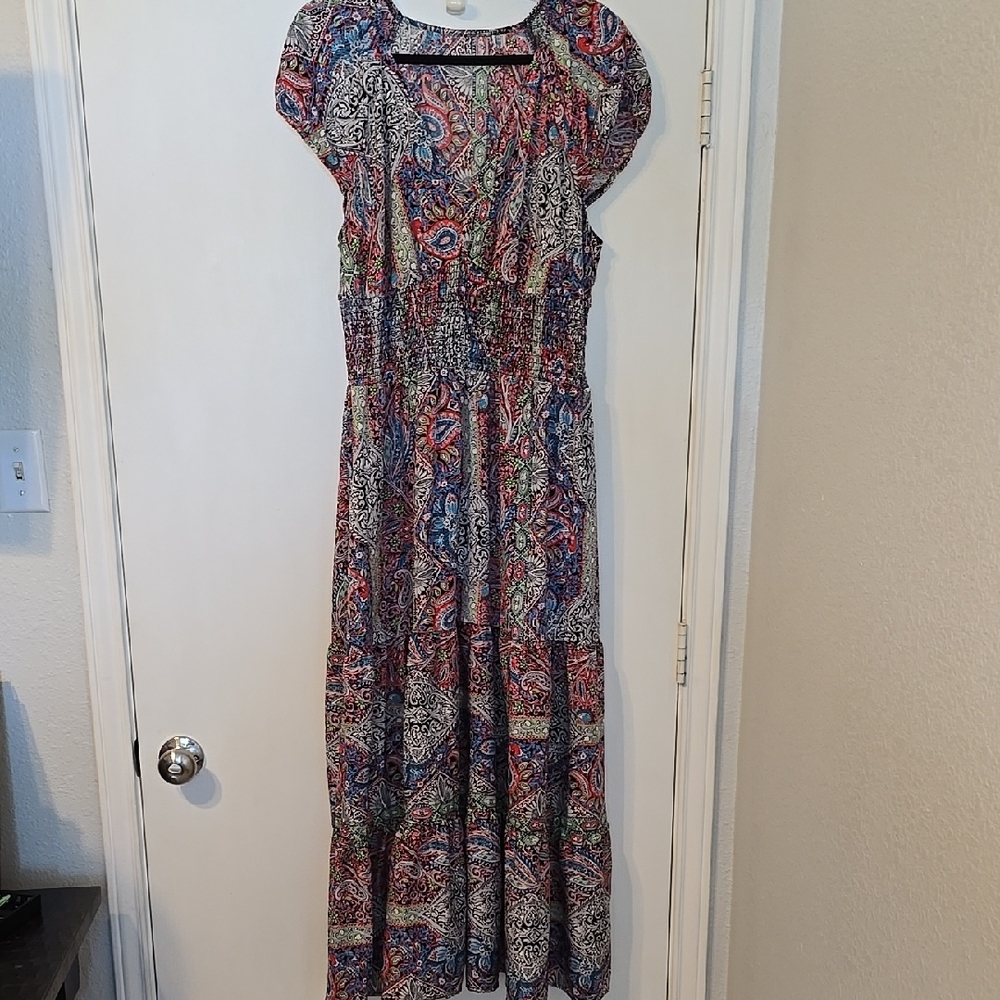 Amazon Essentials Blue And Red Raglan Sleeve Sund… - image 1